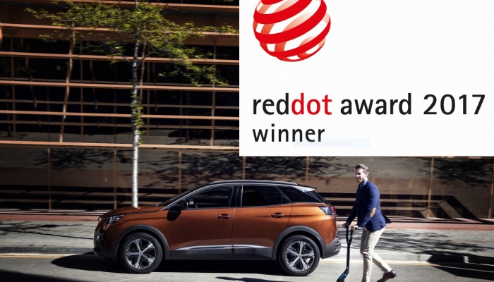 Two Red Dot Product Design 2017 Awards for PEUGEOT