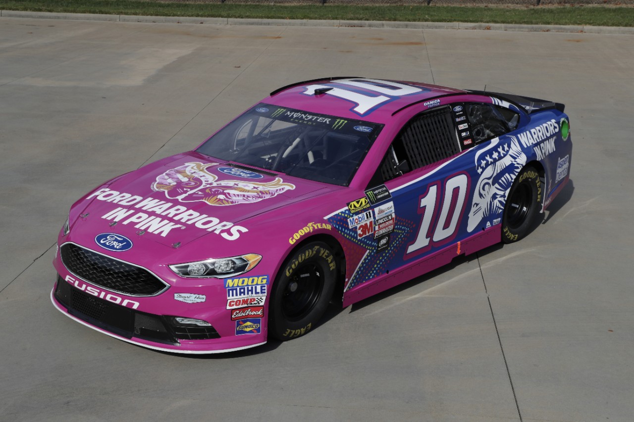 Danica Patrick Debuts No. 10 Ford Warriors in Pink Fusion, Driving More Good Days for Breast Cancer Awareness